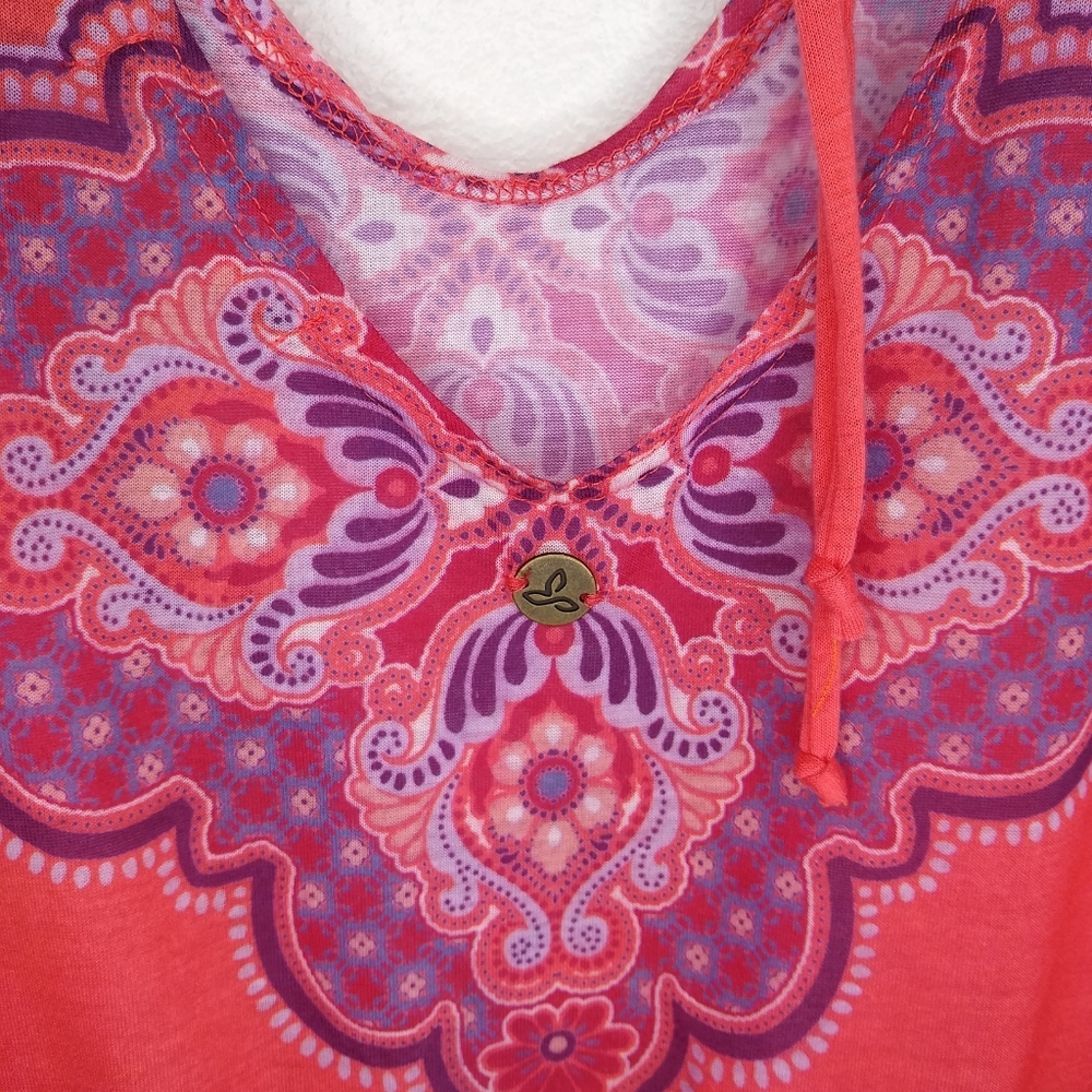 PRANA CORAL SAIDA KAFTAN JASMINE BEACH COVER TUNIC - Picture 6 of 8